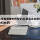 【北京有哪些985大学/北京私立大学有哪些本科大学】